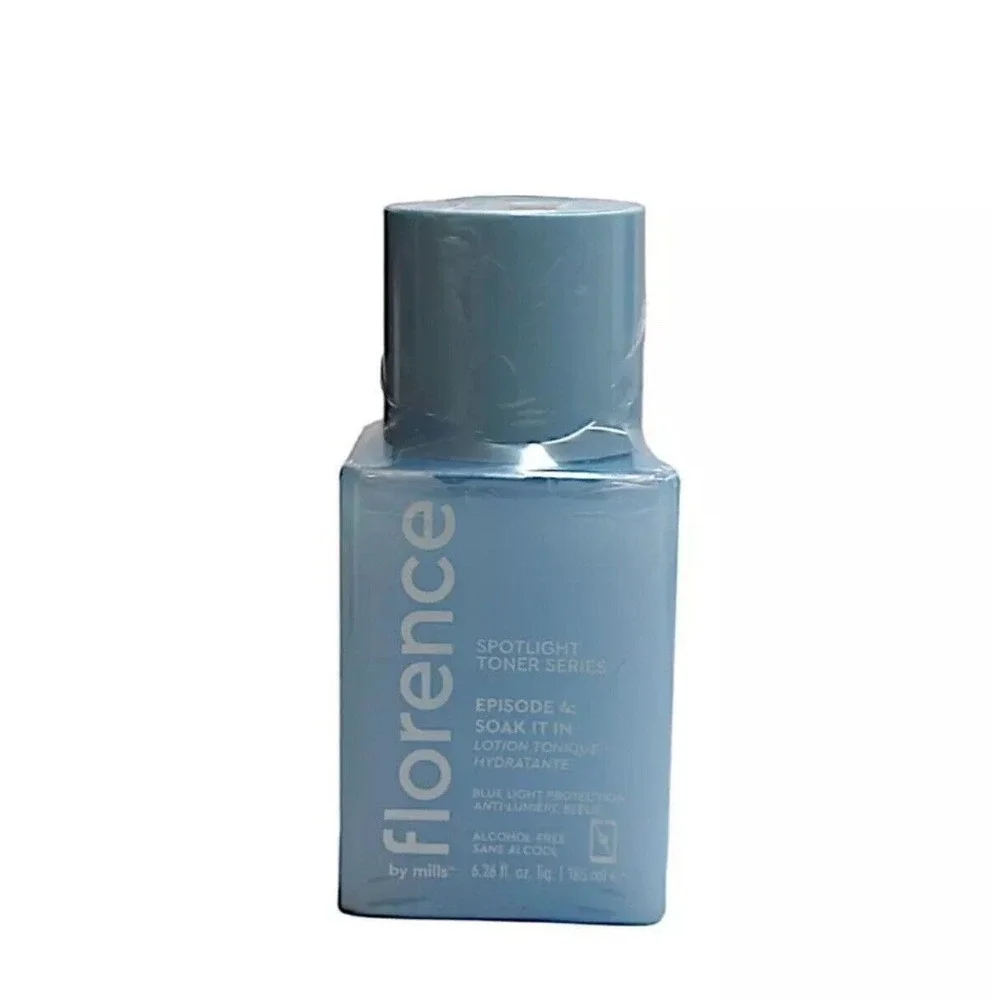 New FLORENCE BY MILLS Spotlight Toner Series Episode 4:Soak It In 6.26 oz Blue